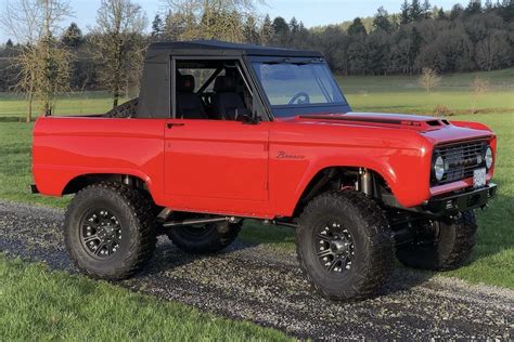 1974 Ford Bronco Half Cab Packs 427 Cubic Inches Of Heat Underhood
