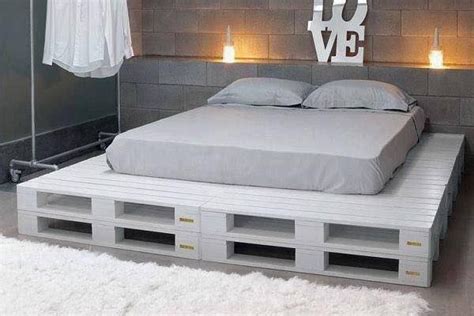 Showing results for king size loft bed frame. Image result for king size pallet bed frame | Diy pallet ...