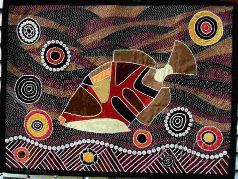 Le Baliste Aborigène Australian Aboriginal Art Animals Aboriginal