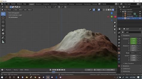 Create Landscape Easily With Colored Texture Blender 281i 3d Animation