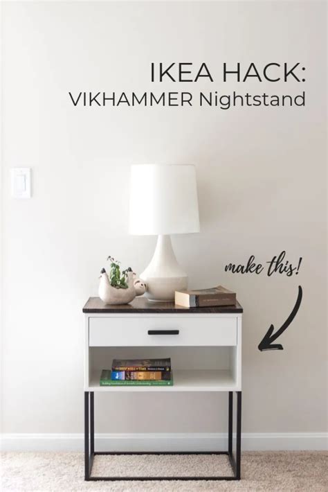 Ikea Hack A Vikhammer Nightstand Makeover Home Decor Hacks