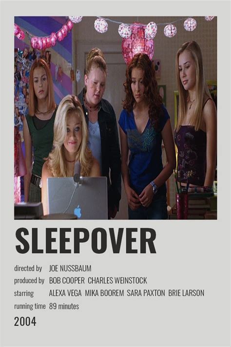 Sleepover In 2021 Sleepover Film Movie Posters Minimalist Iconic Movies