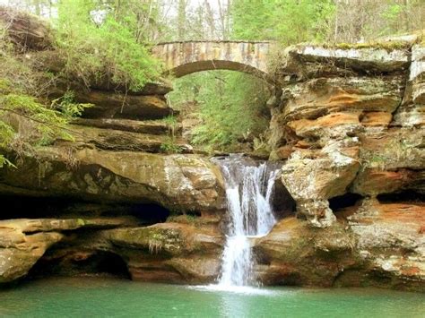 Old Mans Cave In Ohio Photo Outdoor Waterfall