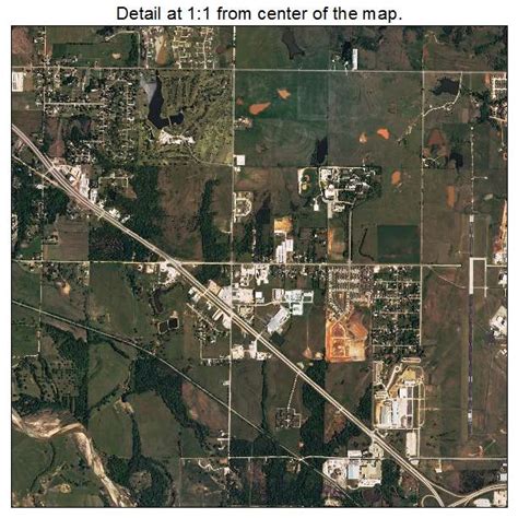 Aerial Photography Map Of Shawnee Ok Oklahoma