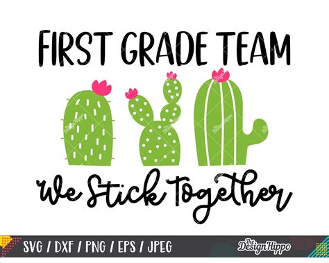 First Grade Team Svg 1st Grade Team Svg Teacher We Stick Etsy