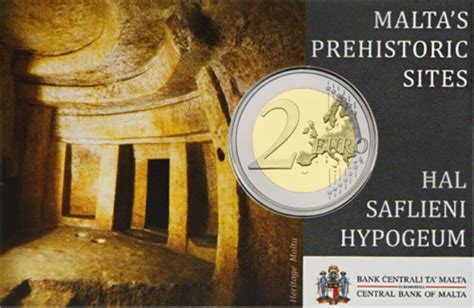 2022 Malta Hal Saflieni Hypogeum UNESCO 2 Euro BU Coin In Card