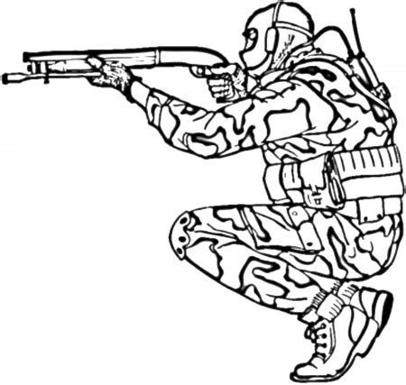 Army Sniper Coloring Page Free Printable Pages Sketch Coloring Page