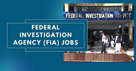 Federal Investigation Agency Fia Jobs 2024 Apply Now