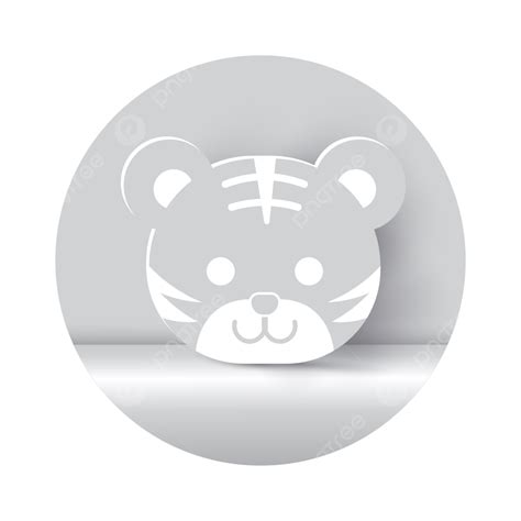 Chinese Zodiac Tiger Vector Design Images Paper Cut Of Cute Tiger