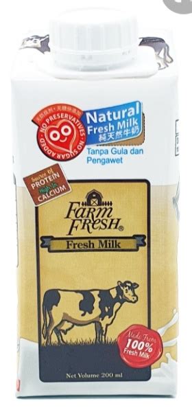 Farm Fresh Uht Fresh Milk 200ml