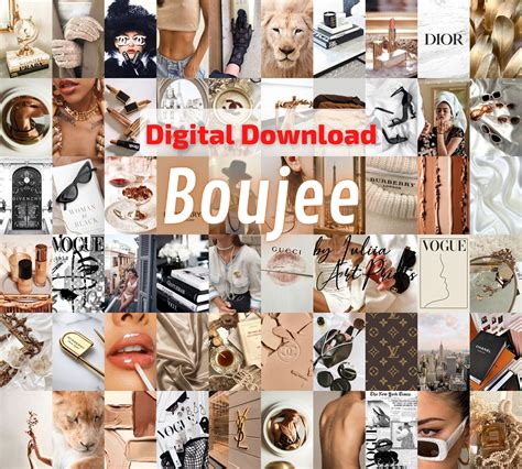 Boujee Wall Collage Kit Boujee Aesthetic Photo Collage Kit Etsy