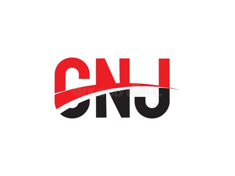 Cnj Letter Initial Logo Design Vector Illustration Stock Vector