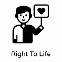 derecho a la vida 3175800 Vector en Vecteezy