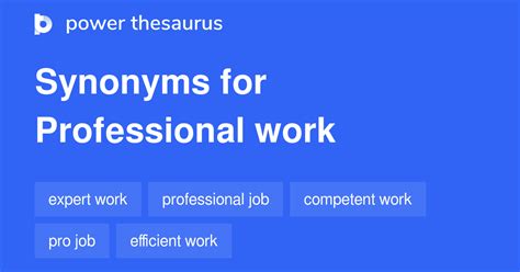 professional work synonyms 215 words and phrases for professional work