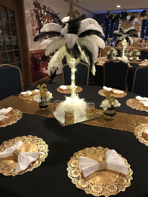 Great Gatsby Sweet 16 Birthday Party Decorations Sweet16centerpieces