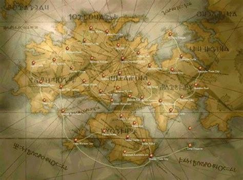 Fantasy Game World Map