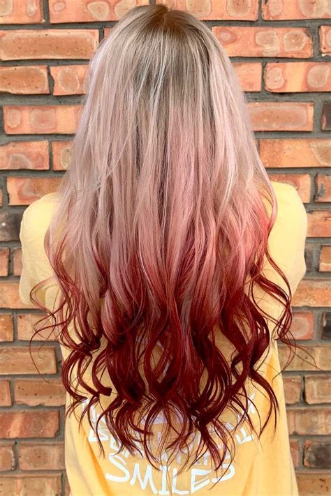 Blonde Red Ombre Hair 50 Super Ideas For Hair Color Black Blonde