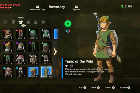Guía Zelda Breath Of The Wild Cómo Conseguir La Túnica Verde Guías