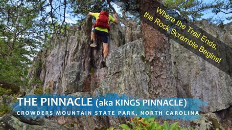 The Pinnacle Trail Kings Pinnacle Crowders Mountain State Park