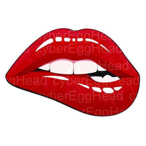 Biting Lips Svg Dripping Lips Svg Sexy Lips Svg Red Lips Etsy The