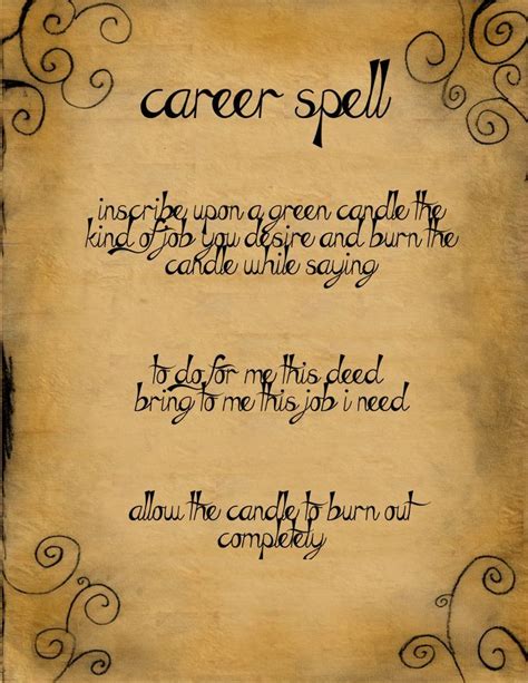 A Simple Career Spell To Boost Your Work Witch Spell Book