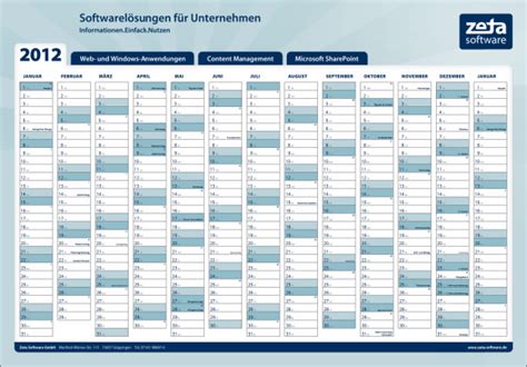 Free printable calendar templates in adobe pdf format (.pdf) for 2012 in 10 versions to download and print, with us holidays. Jahreskalender 2012 zum Download | Magerquark.de