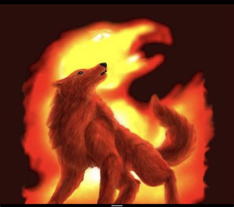 Fire Wolf Animated Animals Wolf Wallpaper Anime Wolf