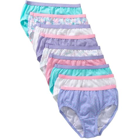 Hanes Hanes Girls Brief Underwear 9 Pack