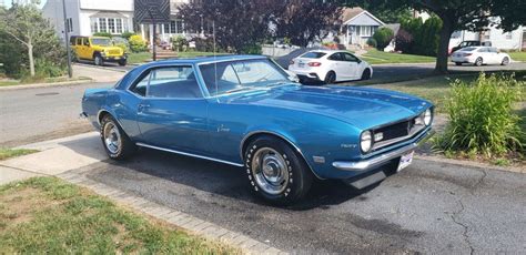 1968 Chevrolet Camaro Coupe Blue Rwd Automatic Base Classic Chevrolet