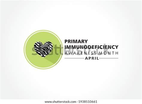 Vector Illustration Primary Immunodeficiency Awareness Month Stock