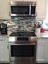 Images of Gas Stove Under Microwave