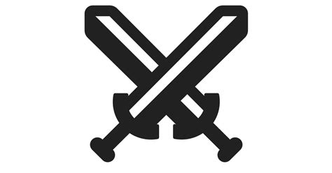 Crossed Swords Free Vector Icon Iconbolt