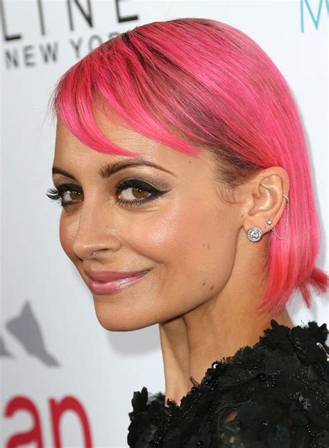 Nicole Richie Debuts Another Bright Colored ‘do Celebrity Haircuts