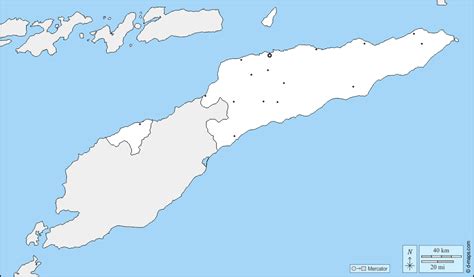 Timor Oriental Carte Géographique Gratuite Carte Géographique Muette