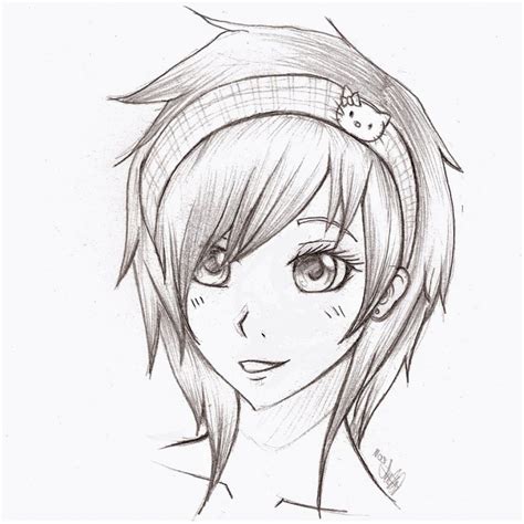 Drawing Of A Girl Face Anime Smithcoreview