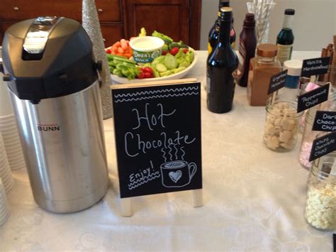 Hot Chocolate Bar With Toppings For Winter Onederland Party Hot