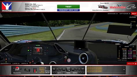 The other options are listed on a plaque inside the 488's boot, which lists a total of 28 items. iRacing - Watkins Glen Boot - Ferrari 488 GT3 - fixed - 1 ...