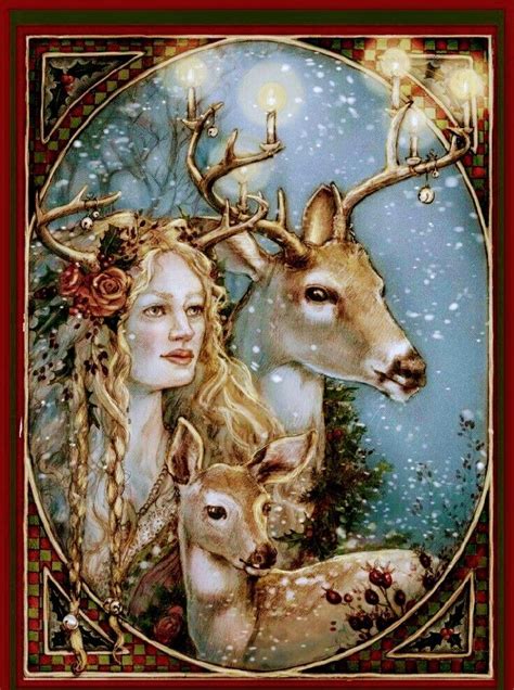Celtic Yule🎄🎻 Pagan Christmas Christmas Art Vintage Christmas