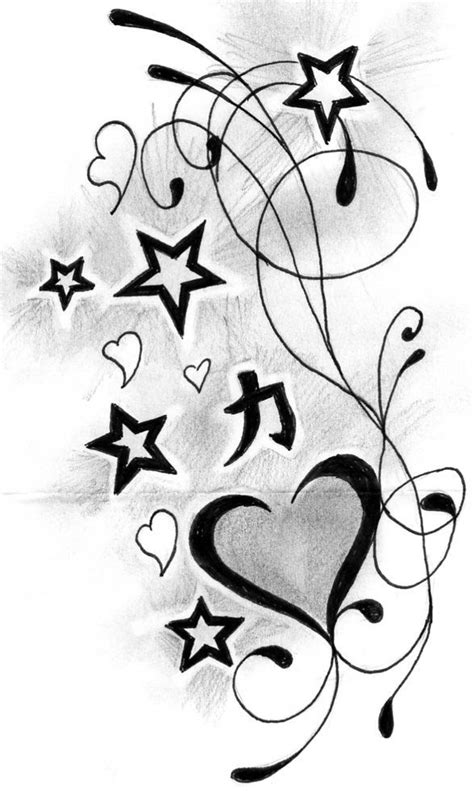 33 Heart Tattoo Design Star Tattoo Designs Star Tattoos Star Tattoo