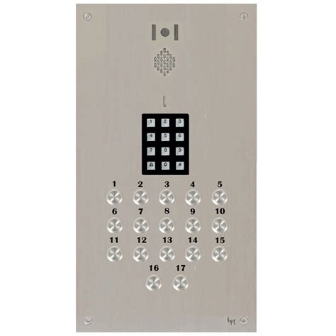 Bpt 17 Button Ssteel Sys 200 Vr Video Panel Keypad
