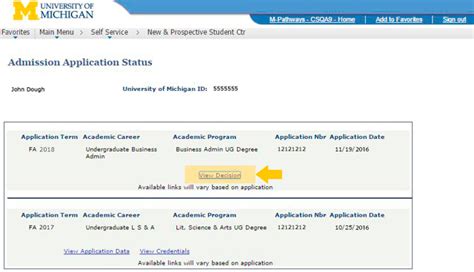 How To Check Your Admission Status Michigan Ross