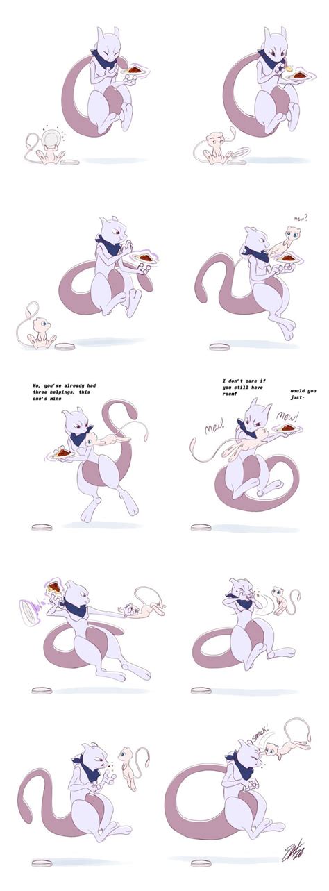 Hangry Mew By Tc On Deviantart Pokemon Mewtwo Mew And Mewtwo Pokemon Mew