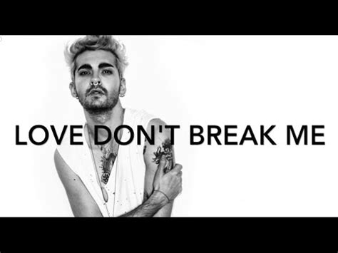 Billy Love Don T Break Me Lyrics Youtube