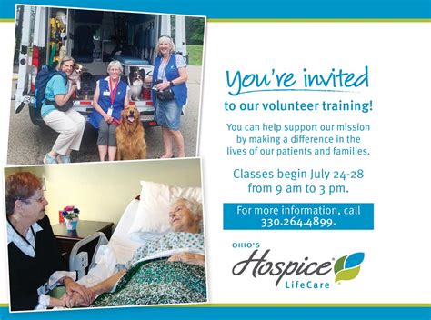 Make A Difference By Volunteering With Ohios Hospice Lifecare Ohios