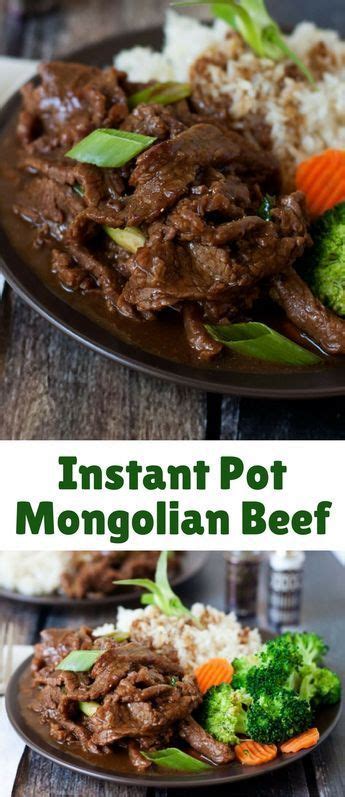 Comment down below how you liked it, and remember to leave us a rating! Instant Pot Pressure Cooker Mongolian Beef (With images ...