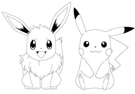 Kawaii Pokemon Eevee Para Colorear Imprimir E Dibujar Dibujos