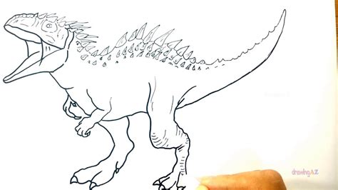 Indominus Rex Dinosaur Coloring Pages Madamemauro My Xxx Hot Girl