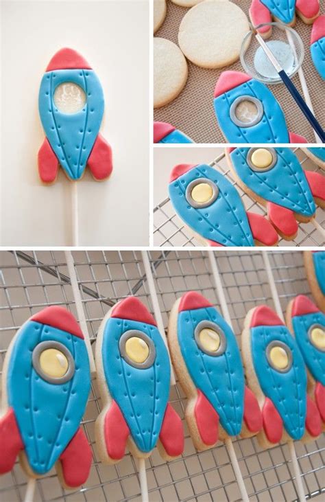 How To Make Rocket Ship Sugar Cookie Pops Rocket Ship Cakes Cookie