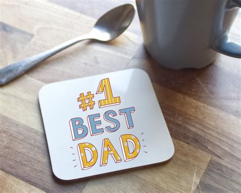 Personalised Fathers Day Coaster Perfect T For Etsy