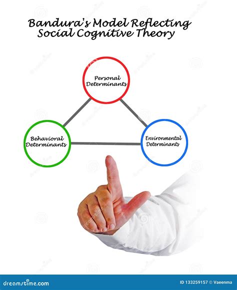 Bandura S Model Of Social Cognitive Theory Stock Image Image Of
